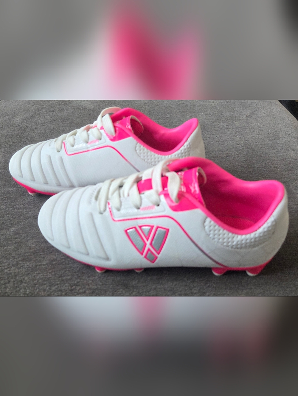 Vizari Girls Soccer Shoes Size 11 C Pink And White - Picture 5 of 8